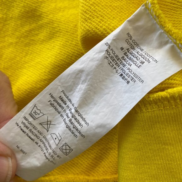 Valentino Rossi VR46 The Doctor Moto GP US XL Yellow Zip Hoodie Men’s sz XXL - Picture 12 of 12